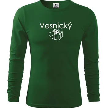 Pánské oblečení Vesnický balík - Triko s dlouhým rukávem FIT-T long sleeve - M ( Lahvově zelená )