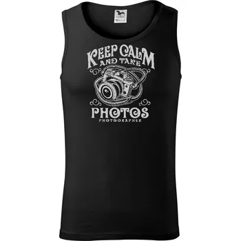 Pánské termoprádlo Keep Calm And Take Photos - Tílko pánské Core - M ( Černá )