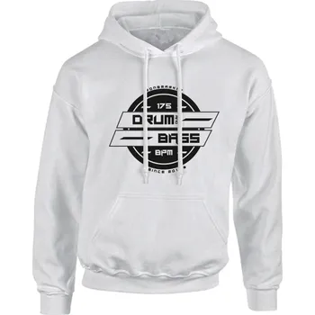 Pánská mikina Pánská mikina s kapucí SYMBOL-DNB Velikost: M, Barva: Bílá