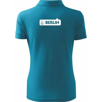 Berlin like - Polokošile dámská Pique Polo - S ( Tmavý tyrkys )