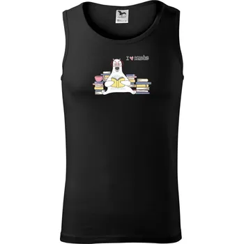 Pánské termoprádlo I love reading medvěd - Tílko pánské Core - XL ( Černá )