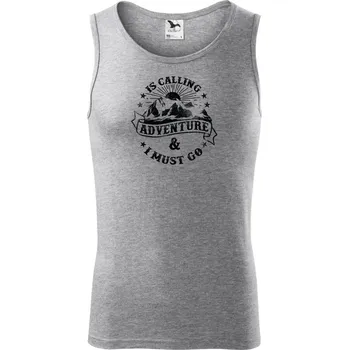 Is Calling adventure - Tílko pánské Core - 2XL ( Tmavě šedý melír )