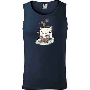 Pirátská posádka - Tílko pánské Core - S ( Námořní modrá (velmi tmavá - téměř černá) )