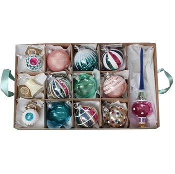Vánoční ozdoba Glassor Retro set vánočních ozdob 27 ks