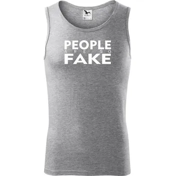 Fake people - Tílko pánské Core - XL ( Tmavě šedý melír )