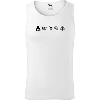 Ikony otužování - Tílko pánské Core - L ( Bílá )