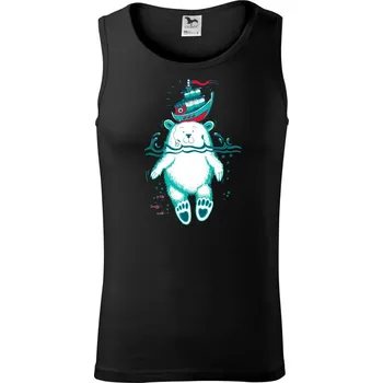 Pánské termoprádlo Medvidek Macík (Pecka design) - Tílko pánské Core - XL ( Černá )