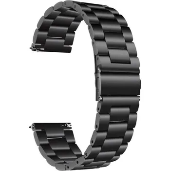 Řemínek na hodinky eses Celokovový náhradní řemínek z nerezové oceli pro hodinky 24mm černá