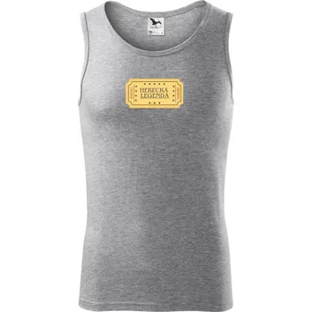 Herecká legenda - Tílko pánské Core - L ( Tmavě šedý melír )