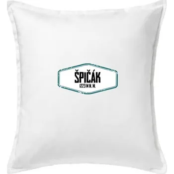 Polštář Hora Špičák - Polštář 50x50 - 50x50 - Včetně výplně ( Bílá )