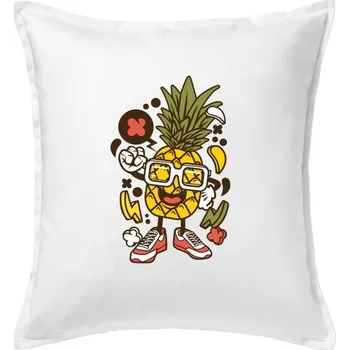 Polštář Ananasátor - Polštář 50x50 - 50x50 - Pouze potah ( Bílá )