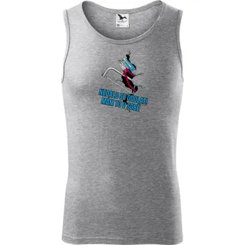 Nedalo se odolat, mám to v sobě nářadí - Tílko pánské Core - L ( Tmavě šedý melír )