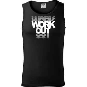 Workout nápis - Tílko pánské Core - L ( Černá )