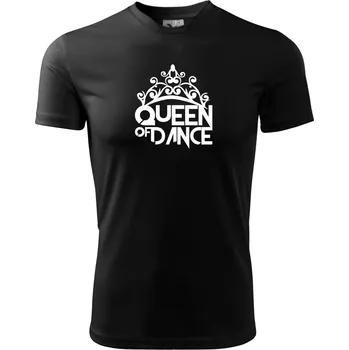 Chlapecké tričko Queen of Dance - Dětské triko sportovní (dresovina) - 146 cm/10 let ( Černá )