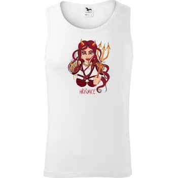 Hříšnice malovaná (Pecka design) - Tílko pánské Core - S ( Bílá )