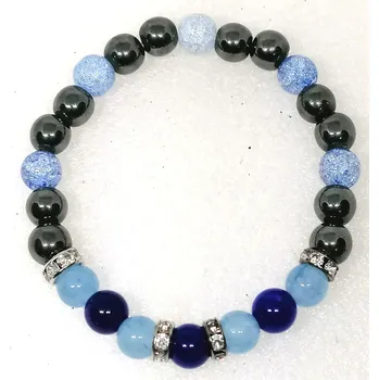 Náramek STMÍVÁNÍ - mix minerálů, 8mm