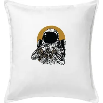 Polštář Space Dee Jay - Polštář 50x50 - 50x50 - Pouze potah ( Bílá )