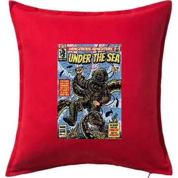 Polštář Under The Sea - Polštář 50x50 - 50x50 - Pouze potah ( Červená )