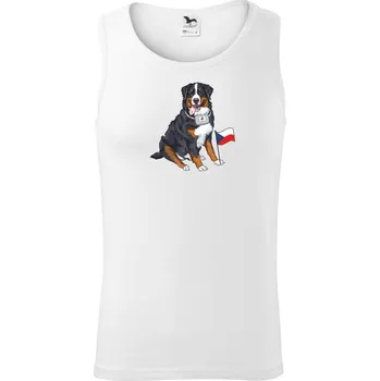 Pes záchranář bernský salašnický - Tílko pánské Core - L ( Bílá )