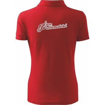Jsem problematická - Polokošile dámská Pique Polo - XL ( Červená )