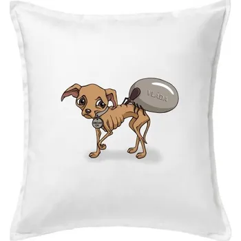 Polštář Vláda vs. Občan (Hana-creative) - Polštář 50x50 - 50x50 - Včetně výplně ( Bílá )