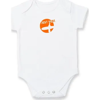 Kojenecké oblečení Just Surf - Body kojenecké s krátkým rukávem - Krátký r. do 3 měs ( Bílá )