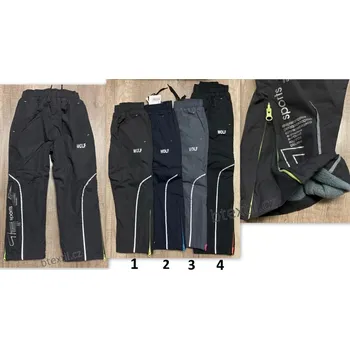 Dětské oteplené šusťákové kalhoty Wolf 98-128 (zateplené šusťáky)