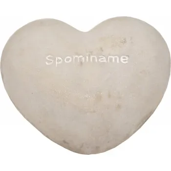 Srdce cement Spomíname 4,5x10x10 cm, AKCE 6