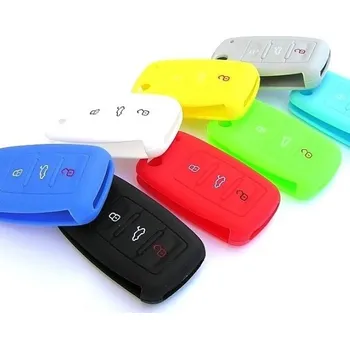 COVERKEYS Silikonový obal, kryt na klíč Škoda Roomster (2006 - 2015) - různé barvy Světle modrý