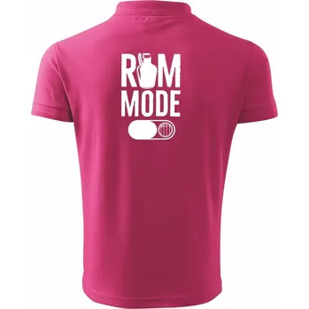 Pánská košile Rum mode - Polokošile pánská Pique Polo 203 - 2XL ( Purpurová )