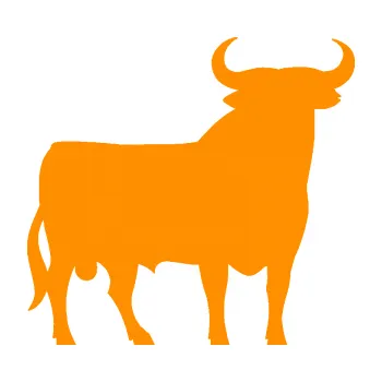 Samolepící dekorace SAMOLEPKA Býk 006 pravá (06 - oranžová) NA AUTO, NÁLEPKA, FÓLIE, POLEP, TUNING, VLASTNÍ TEXT, TISK, AUTOSAMOLEPKY.cz, POLEPY, OBRÁZEK, LOGO, SAMOLEPKY