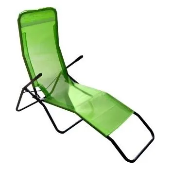 Zahradní lehátko Kovové skládací lehátko zelené
