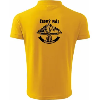 Pánská košile Český ráj křížem krážem - Polokošile pánská Pique Polo 203 - 3XL ( Žlutá )