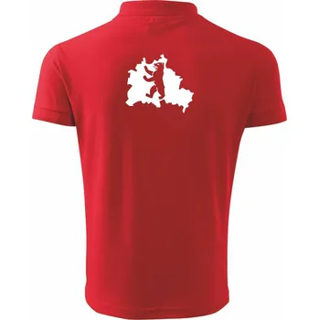 Pánská košile Berlín Erb - Polokošile pánská Pique Polo 203 - 2XL ( Červená )