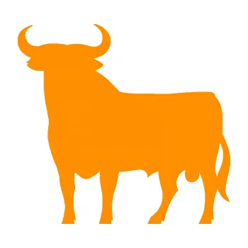 Samolepící dekorace SAMOLEPKA Býk 006 levá (06 - oranžová) NA AUTO, NÁLEPKA, FÓLIE, POLEP, TUNING, VLASTNÍ TEXT, TISK, AUTOSAMOLEPKY.cz, POLEPY, OBRÁZEK, LOGO, SAMOLEPKY