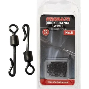 10ks - Obratlík Starbaits Quick Change Velikost 8