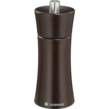 Mlýnek na koření Mlýnek na pepř FRANKFURT hnědý mořený 14 cm - Zassenhaus (Frankfurt mlýnek na pepř 14 cm hnědý mořený - Zassenhaus)