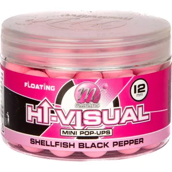 Boilies Mainline Boilies Pop-Up High Visual 12mm 250ml Průměr: 12mm, Příchuť: Black Pepper