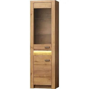 Knihovna Eoshop Vitrína levá DIAPOSILANNI I-4 jasan světlý