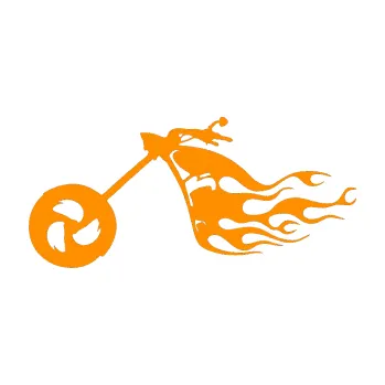 Samolepící dekorace SAMOLEPKA Motorka 042 levá plameny (06 - oranžová) NA AUTO, NÁLEPKA, FÓLIE, POLEP, TUNING, VLASTNÍ TEXT, TISK, AUTOSAMOLEPKY.cz, POLEPY, OBRÁZEK, LOGO, SAMOLEPKY