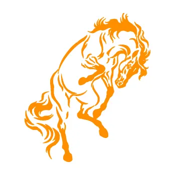 Samolepící dekorace SAMOLEPKA Kůň 047 pravá (06 - oranžová) NA AUTO, NÁLEPKA, FÓLIE, POLEP, TUNING, VLASTNÍ TEXT, TISK, AUTOSAMOLEPKY.cz, POLEPY, OBRÁZEK, LOGO, SAMOLEPKY