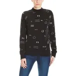 BENCH mikina - Velvet Embroidery Jumper Black Beauty (BK11179) velikost: M