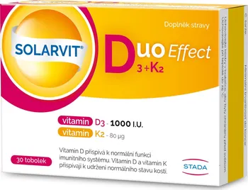 Stada Arzneimittel Solarvit Duo Effect D3 + K2 30 tob.