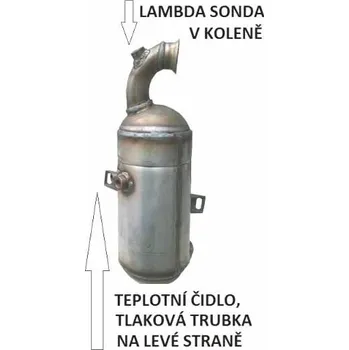 Filtr pevných částic Filtr pevných částic DPF s katalyzátorem. (PR JMJ 1188-22)