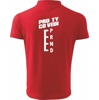 Pánská košile Automat pro ty co vědí - Polokošile pánská Pique Polo 203 - L ( Červená )