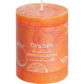 Svíčka Nohel Garden Svíčka RUSTIC VÁLEC vonná pomeranč d7x9cm