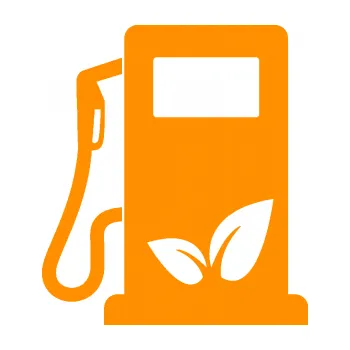 samolepka Elektro auto 001 levá symbol eko čerpací stanice (06 - oranžová) SAMOLEPKA NA AUTO, NÁLEPKA, FÓLIE, POLEP, TUNING, VLASTNÍ TEXT, TISK, AUTOSAMOLEPKY.cz, POLEPY, OBRÁZEK, LOGO, 3D STICKERS