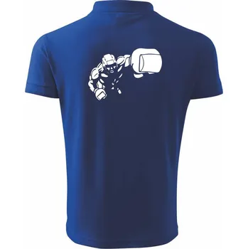 Pánská košile Boxer obrys - Polokošile pánská Pique Polo 203 - 3XL ( Královská modrá )