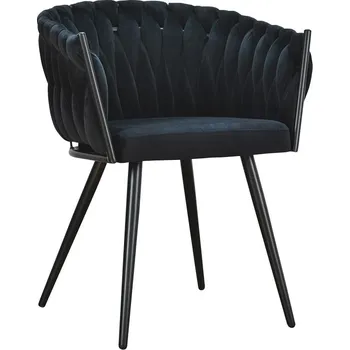 Jídelní židlička Stylové křeslo Larissa black 3 - černá