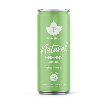 Energetický nápoj Natural Energy Drink 330ml green apple (Energetický nápoj - zelené jablko) Standardní expirace